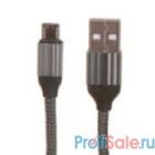 LDNIO LD_B4635 LS431/ USB кабель Micro/ 1m/ 2.4A/ медь: 86 жил/ Нейлоновая оплетка/ Gray