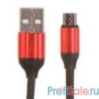 LDNIO LD_B4632 LS431/ USB кабель Micro/ 1m/ 2.4A/ медь: 86 жил/ Нейлоновая оплетка/ Red