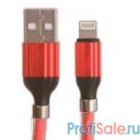 LDNIO LD_B4473 LS491/ USB кабель Lightning/ 1m/ 2.4A/ медь: 86 жил/ Магнитная оплетка/ Red