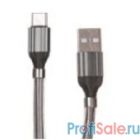 LDNIO LD_B4465 LS491/ USB кабель Type-C/ 1m/ 2.4A/ медь: 86 жил/ Магнитная оплетка/ Gray