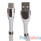 LDNIO LD_B4484 LS511/ USB кабель Type-C/ 1m/ 2.4A/ медь: 86 жил/ Магнитная оплетка/ White
