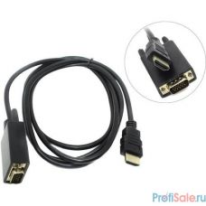 KS-is KS-441 Кабель HDMI M VGA M full (с чипом) черно-черный 1.8м