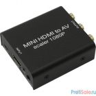 ORIENT C204, HD Video Converter HDMI F -> AV (3xRCA), вход HDMI 720p/1080p, выход PAL/NTSC, питание от USB, мини метал.корпус, черный (30764)