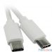 ORIENT UC-605W, Кабель USB 2.0 Type-C, Cm -> Cm, 0.5 м, белый (31075)