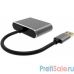  VCOM  CU322M Кабель-переходник USB 3.0 (Am) --> HDMI(f)+VGA(f), Aluminum Shell