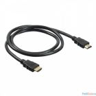Кабель аудио-видео Buro HDMI 2.0 HDMI (m)/HDMI (m) 1м. Позолоченные контакты черный (BHP HDMI 2.0-1)  (1147065)