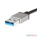 Telecom Переходник USB 3.0 -->RJ-45 1000Mbps +3 USB3.0, Aluminum Shell, 0.2м Telecom <TA311U>