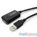 Cablexpert UAE016-BLACK Кабель удлинит. USB 2.0 активный AM/AF, 4.8м, черный, пакет
