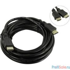 Wize C-HM-HM-5M Кабель HDMI, 5 м, v.2.0, 19M/19M, позол.разъемы, экран, черный, пакет   