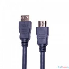 Wize CP-HM-HM-10M  Кабель HDMI, 10 м, v.2.0, K-Lock, soft cable, 19M/19M, позол.разъемы, экран, темно-серый, пакет