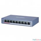 HIKVISION DS-3E0109P-E/M(B)  Коммутатор  9x100Mb 8PoE+ 58W неуправляемый 