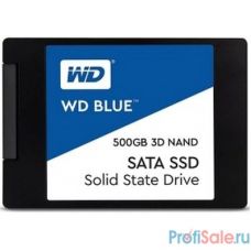 WD SSD 500Gb SATA-III 2,5”/7мм 3D NAND WDS500G2B0A 
