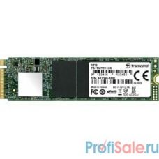 Transcend SSD 1Tb  M.2 2280, NVMe PCIe Gen3 x4, M-Key, 3D NAND TLC, TS1TMTE110S