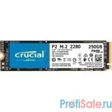 Crucial P2 SSD 250GB, M.2 (2280), PCIe Gen 3.0, NVMe, CT250P2SSD8