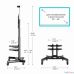 ONKRON TS1552 чёрная 2 полки для AV в комплекте