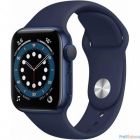Apple Watch Series 6 GPS, 40mm Blue Aluminium Deep Navy Sport Band [MG143RU/A]