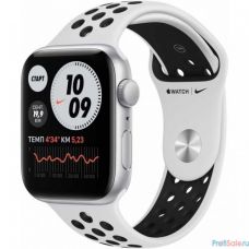 Apple Watch Nike SE GPS, 44mm Silver Alum Pure Platinum/Black NS [MYYH2RU/A]