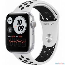 Apple Watch Nike Series 6 GPS, 44mm Silver Alum Pure Platinum/Black NS [MG293RU/A]