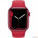 Apple Watch Series 7, 41 мм, корпус из алюминия красного цвета, спортивный ремешок (PRODUCT)RED [MKN23RU/A]
