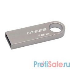 Kingston USB Drive 16Gb DTSE9H/16GB серебристый {USB2.0}