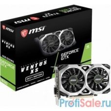 Видеокарта MSI PCI-E GTX 1650 VENTUS XS 4G OCV1 NVIDIA GeForce GTX 1650 4096Mb 128bit GDDR5 1485/8000 DVIx1/HDMIx1/DPx1/HDCP Ret