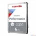 6TB Toshiba X300 (HDWR160UZSVA) {SATA 6.0Gb/s, 7200 rpm, 256Mb buffer, 3.5"}
