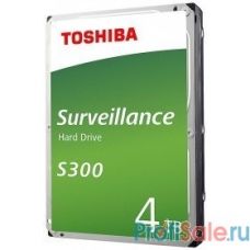 4TB Toshiba Surveillance S300 (HDWT840UZSVA) {SATA 6.0Gb/s, 5400 rpm, 256Mb buffer, 3.5" для видеонаблюдения}